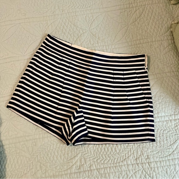 JCrew Factory - Navy/White Striped Shorts - Picture 1 of 5